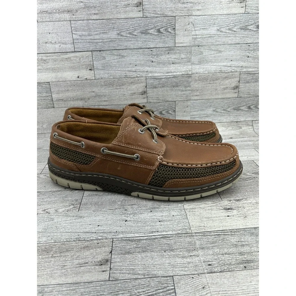 Sperry Top-Sider Men Billfish Boat Shoes Tan Leather Mesh‎ STS15061 Size 11.5 M